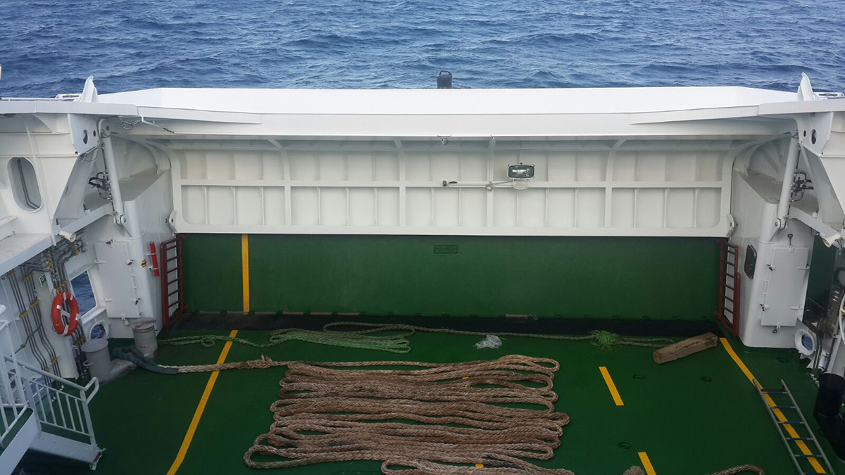 Feribotlar İçin Rampa Visör Kapağı Kontrol Sis.