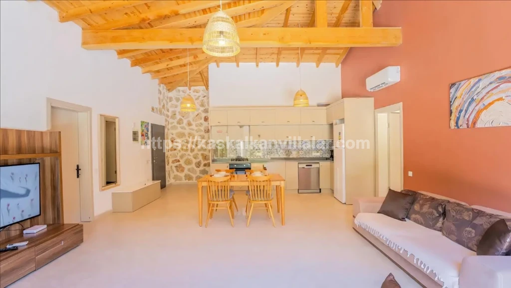 Kalkan'da Özel Havuzlu 4 Kişilik Villa - 11