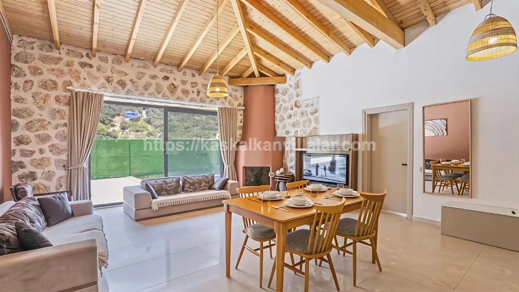 Kalkan'da Özel Havuzlu 4 Kişilik Villa - 9
